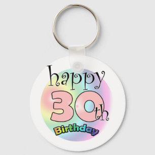 Porte-clés Joyeux 30e anniversaire (roze)
