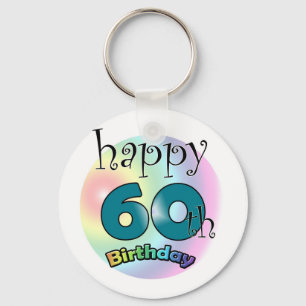 Porte-clés Joyeux 60e anniversaire