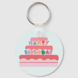 Porte-clés Joyeux anniversaire