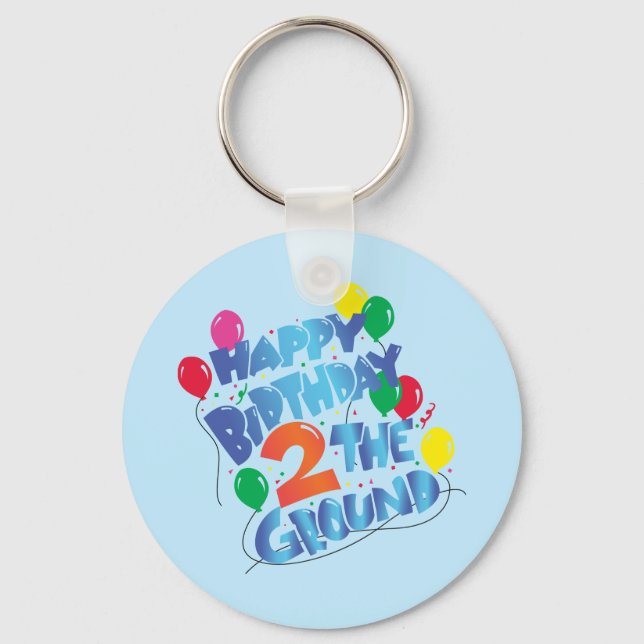 Porte-clés Joyeux anniversaire (Recto)