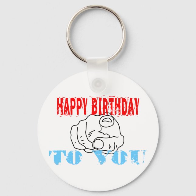 Porte-clés Joyeux Anniversaire Pour Vous (Recto)