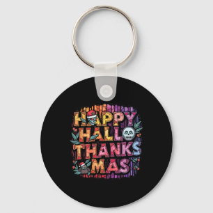 Porte-clés Joyeux Hallothanksmas Halloween Thanksgiving Chris