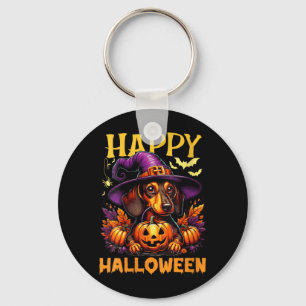 Porte-clés Joyeux Halloween Femme Daxshund Chien Papa Wiener