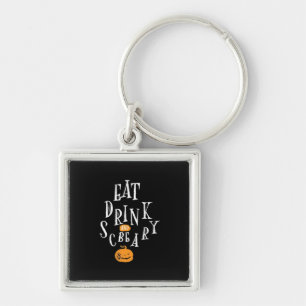 Porte-clés Joyeux Halloween Manger Boire Et Être Effrayant Te