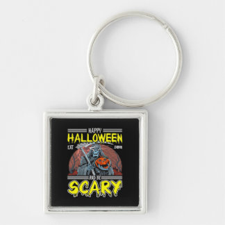 Porte-clés Joyeux Halloween Manger Boire Et Être Terriblement