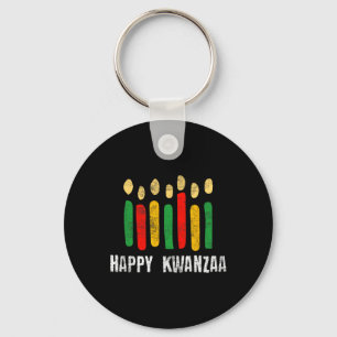 Porte-clés Joyeux Kwanzaa Kinara Sept Bougies Principes De K