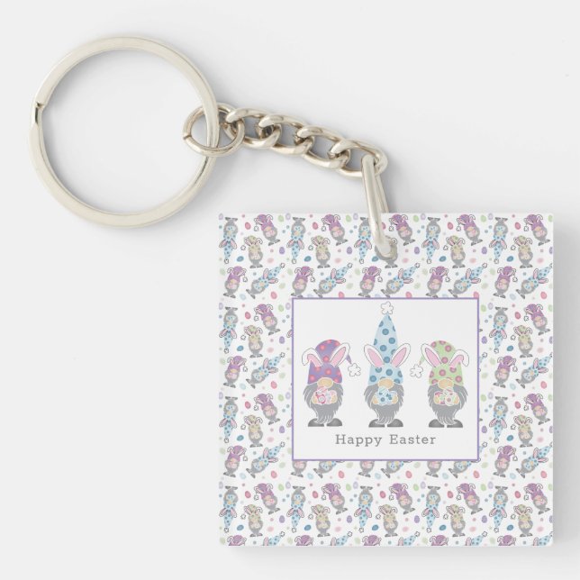 Porte-clés Joyeux lapin de Pâques (Devant)