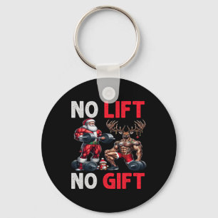 Porte-clés Joyeux Liftmas Muscle Père Noël Weighlifting Corps