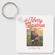 Joyeux Noël arc rouge enfants photo moderne élégan