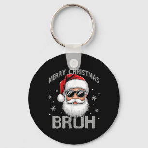 Porte-clés Joyeux Noël Bruh Funny Père Noël Retro Hommes W