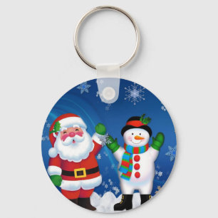 Porte-clés Joyeux Noël et Snowman