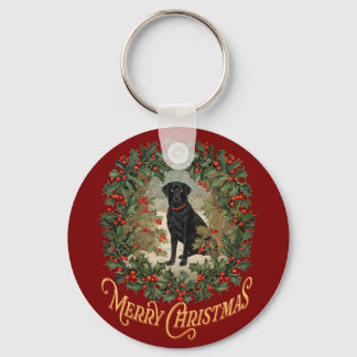 Porte-clés Joyeux Noël Labrador Retriever
