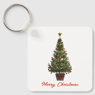 Porte-clés Joyeux Noël. Sapin de Noël