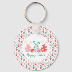 Porte-clés Joyeux OEufs Décorés De Pâques Oreilles De Lapin