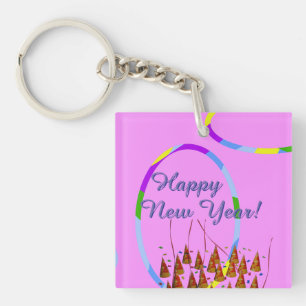 Porte-clés Joyeux Porte - clé acrylique du Nouvel An