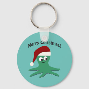 Porte-clés Joyeux poulpe de Noël