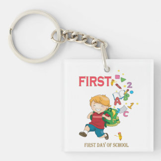Porte-clés Joyeux premier jour d'école Retour à l'école bébé