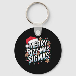 Porte-clés Joyeux Rizz Mas Sigmas Funny Alpha Noël Père Noël