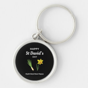 Porte-clés Joyeux St David's Day Dydd Gala Gallois Dewi Hapus