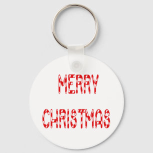 Porte-clés Joyeux Sucre de canne de Noël Police