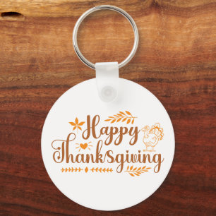 Porte-clés Joyeux Thanksgiving