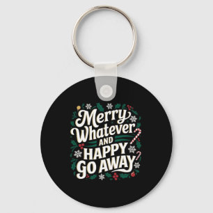 Porte-clés Joyeux Tout Et Heureux Partir Noël Drôle Q