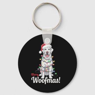 Porte-clés Joyeux Woofmas Argent Labrador Chien Décor clair C