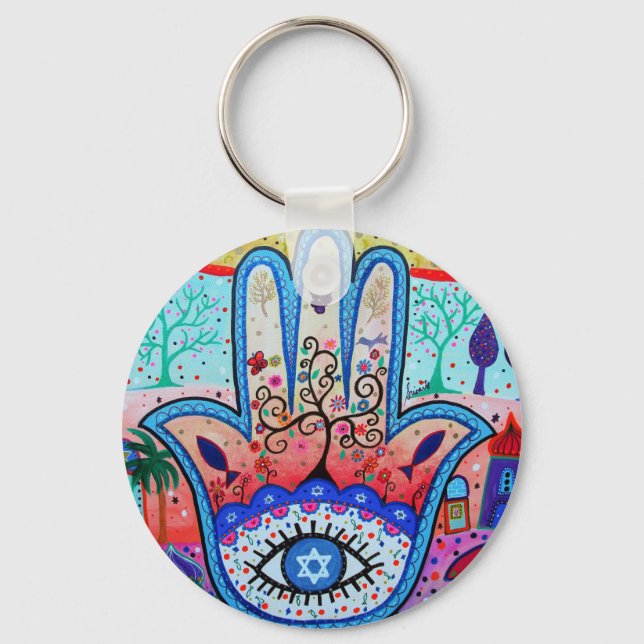 PORTE-CLÉS JUDAICA HAMSA (Recto)
