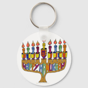 Porte-clés Judaica Happy Hanukkah