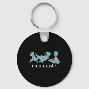 Porte-clés Juric Yoga Dinosaure Dino-maste Vibes Zen Drôle 