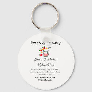 Porte-clés Jus & secousses restaurant site d'affaires social