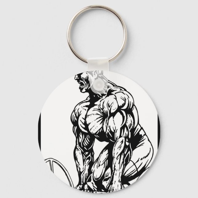 PORTE-CLÉS JUSQU'À CE QUE VOUS PUISSIEZ BODYBUILDING LOGO (Recto)