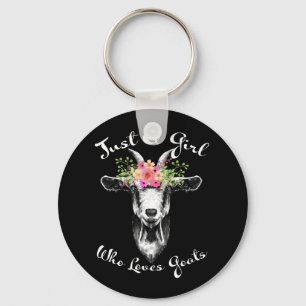 Porte-clés Just a Girl who loves Goats Farmer Women Goat