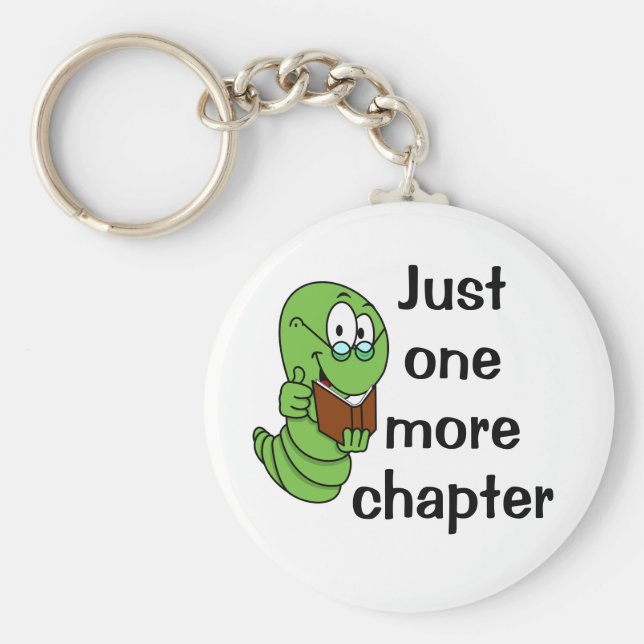 Porte-clés Juste un autre chapitre ver de livre (Devant)