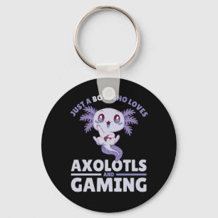 Porte-clés Juste Un Garçon Qui Aime Les Axolotls Et Le Jeu