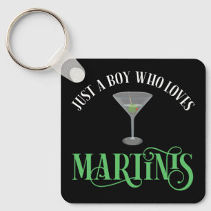 Porte-clés Juste Un Garçon Qui Aime Les Martinis
