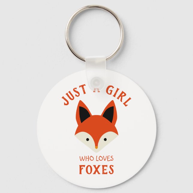 Porte-clés Juste une fille qui aime Foxes (Recto)