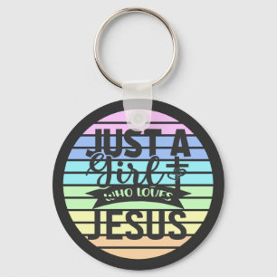 Porte-clés Juste une fille qui aime Jésus