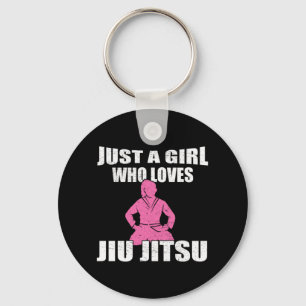 Porte-clés Juste Une Fille Qui Aime Jiu Jitsu Idée Cadeau