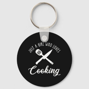 Porte-clés Juste une fille qui aime la Cuisine