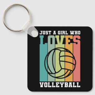 Porte-clés Juste une fille qui aime le volleyball