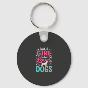 Porte-clés Juste Une Fille Qui Aime Les Chiens