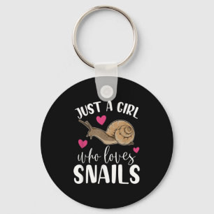 Porte-clés Juste Une Fille Qui Aime Les Escargots Drôle Citer