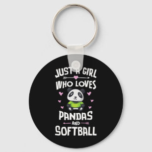 Porte-clés Juste une fille qui aime les pandas et les femmes 
