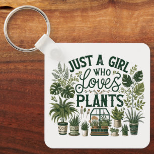 Porte-clés Juste une fille qui aime les Plantes
