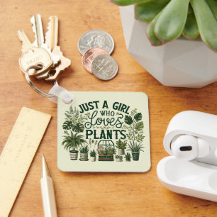 Porte-clés Juste une fille qui aime les Plantes