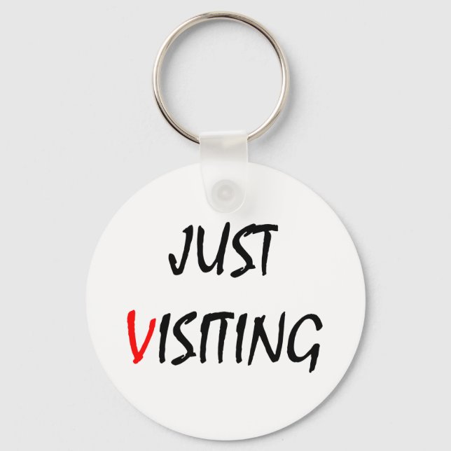 Porte-clés Juste une visite (Recto)