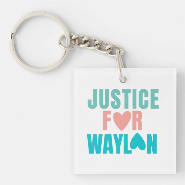 Porte-clés Justice Pour Le Porte - clé Waylon (Devant)