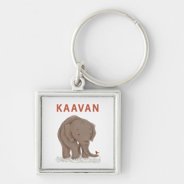 Porte-clés Kaavan : L'éléphant le plus solitaire du monde (Devant)