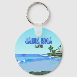 Porte-clés Kailua Kona Big Island Hawaii Vintage